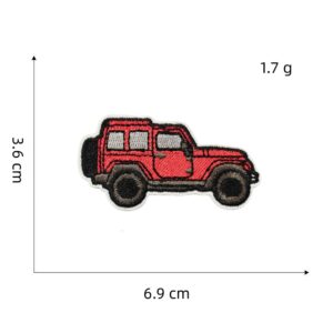 Red series cloth stickers 5#