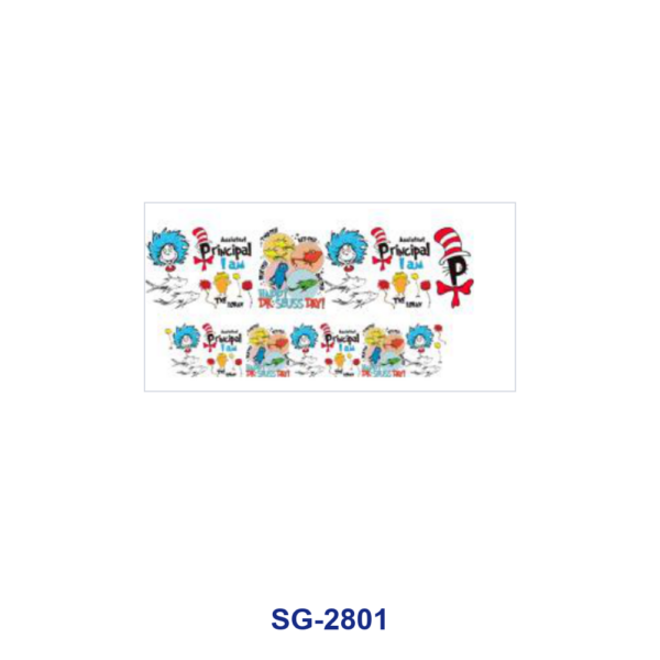 Wholesale 8pcs Kids Picture Book Cartoon Reading Theme Print 3oz Cup Stickers Wrap OLY Exclusive