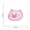 Wholesale Embroidered Patches Pink Cute Pig Cartoon Applique for Clothing Decoration Boutique Accessories 9 Pack