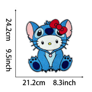 Heated melt glue*hellokitty2*towel embroidery