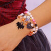 oly-48e513e9b4e8da8c2637eab4aa53f1cf Wholesale Alloy Halloween Bracelet Set with Pumpkin Ghost Charms Trendy Festival Gift