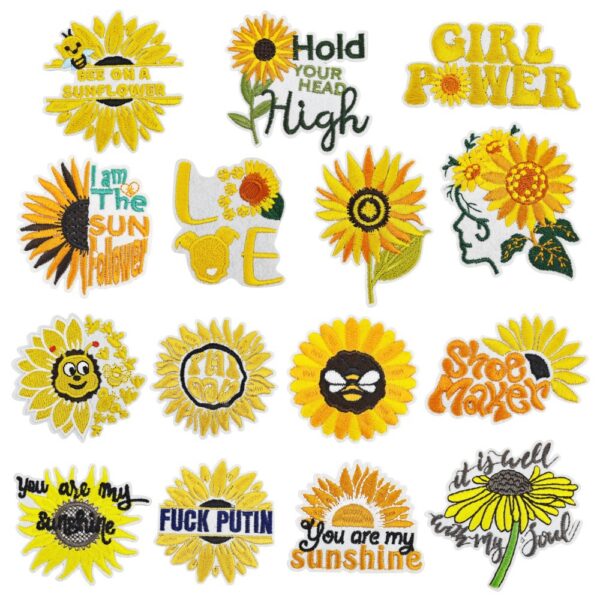 oly-48e6cc84ef441d877791f5401f2c870e Wholesale Polyester Thread Sunflower Embroidered Cloth Patch Decorative Craft Supply for Clothes