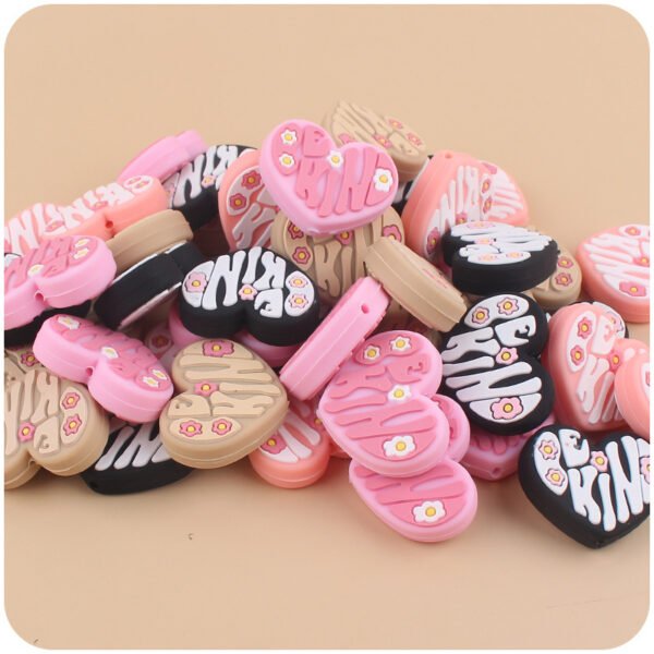 Wholesale Boutique Cartoon Love Heart Silicone Baby Teether Teething Accessory