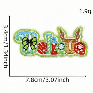 Green christmas cloth sticker 6 #