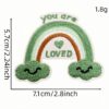 Wholesale Cartoon Embroidered Patch Polyester Iron On Decorative Badge for Fashion Accessory
