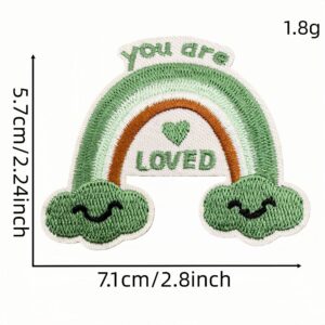 Green cartoon cloth sticker 22 #