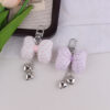 oly-49234236b1aed54237d592819bbf485b Wholesale Fashion Bow Tie Silicone Keychain Bag Charm Phone Accessory