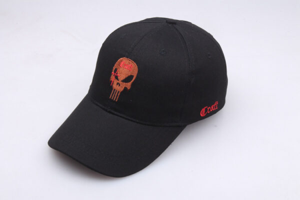 oly-49235546b08abe83020f270e44728b87 Wholesale Stylish Skull Print Baseball Cap Black Cotton Casual Outdoor Sports Hat Fashion Accessory