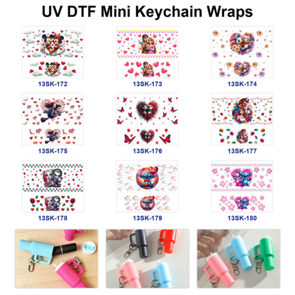 oly-49480c6525638a5a8bc86ebb318773fd Wholesale 8pcs Valentine Love Mini Cup Keychain Sticker