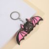 Wholesale Metal Pink Bat Keychain Decorative Gift for Everyday Use