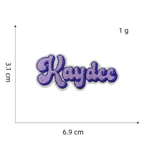 Purple series cloth stickers 7#