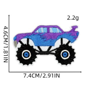 Cartoon car cloth sticker 7#