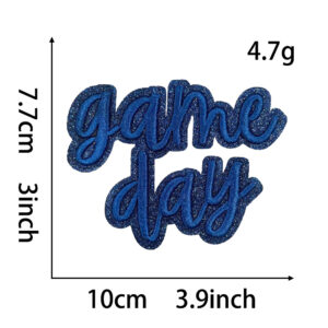 Hot melt glue*blue*three-dimensional embroidery gameday