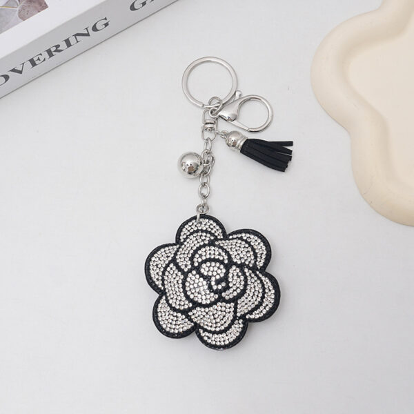 oly-49c37eeb10a6eb3a80e3a071f40ffaa7 Wholesale Plum Blossom Rhinestone Keychain, Fashion Car Key Accessory, Gift for Wedding Party