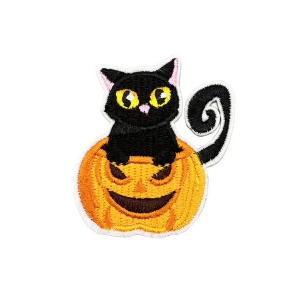 Wholesale Halloween Polyester Cloth Patches Pumpkin Bat Ghost Spider - Decorative Accent for Party Favors Boutique Resale