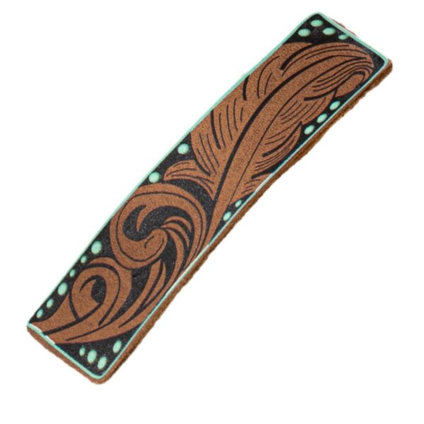 Wholesale Western Style Feather Print Hair Clip Fashion Hair Accessory for Women Gift