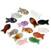 Wholesale Jade Fish Shape Pendant Decorative Accessory for DIY Jewelry and Keychain