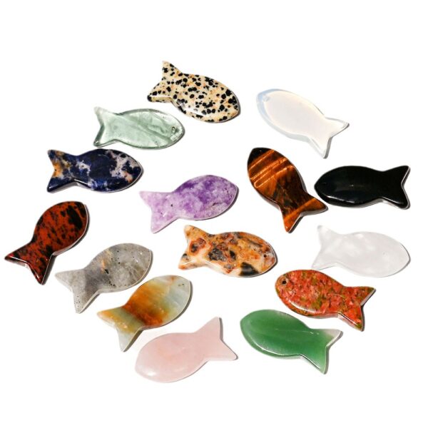 Wholesale Jade Fish Shape Pendant Decorative Accessory for DIY Jewelry and Keychain