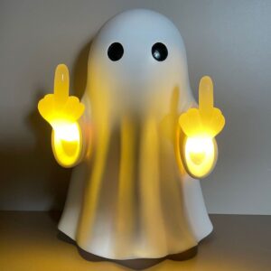 Wholesale Halloween Light- Middle Finger Ghost Resin Decoration Decorative Accent Gift