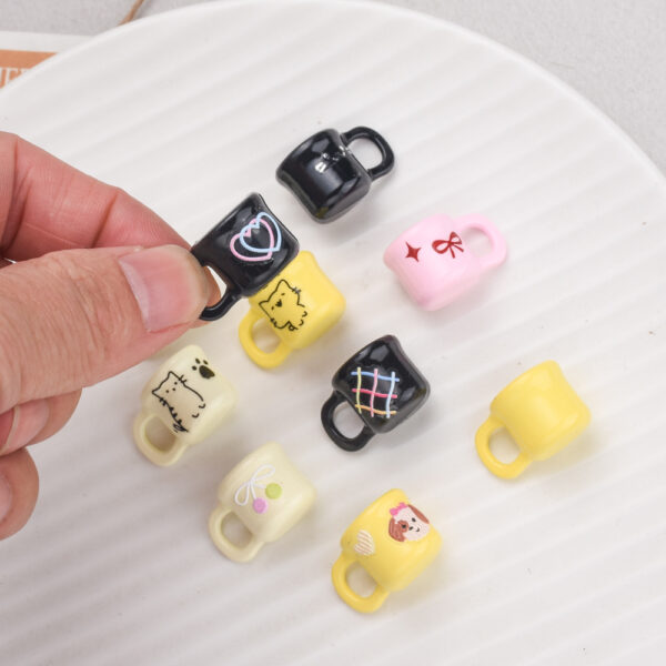 oly-49f91ac82150c240a6f1255c0d68817d Wholesale Cup Pendant Alloy Printing DIY Phone Charm Fashion Accessory for Bag Keychain Gift Boutique