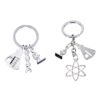 Wholesale Modern Science Lab Flask Microscope DNA Biologist Keychain Alloy Car Key Accessory