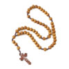 Wholesale American Style Handmade Wood Rosary Cross Pendant Fashion Accessory for Business Gifts Resale