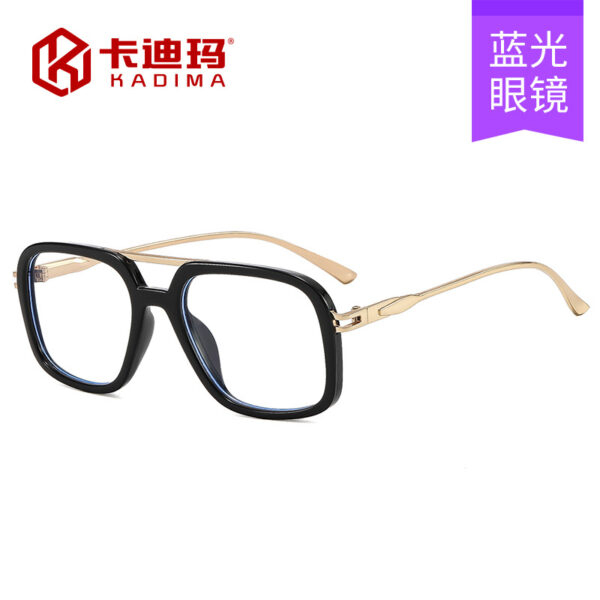 oly-4a1603b7c0e2f77356de803f0a097f61 Wholesale Modern Shiny Black Anti Blue Light Glasses Frame for Women Casual Everyday Accessory
