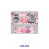 Wholesale 8pcs Vintage Floral Mini Cup Keychain Sticker