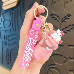 Oil-filled milk beans sanrio milk tea cup-kt cat / Single opp bag packaging