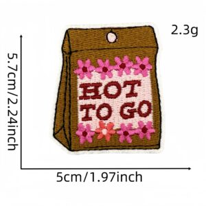 Trendy pattern slogan cloth sticker 13#