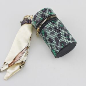 Green leopard print