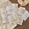 Wholesale Yellow Floral Acrylic Hair Clip Set Fashion Accessory Gift Boutique Resale