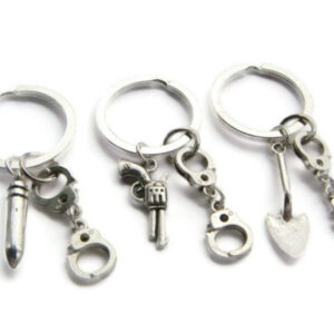 Wholesale Alloy European Style 3 Piece Keychain Set Fashion Accessory Gift