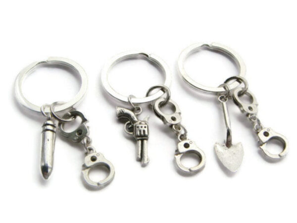 Wholesale Alloy European Style 3 Piece Keychain Set Fashion Accessory Gift