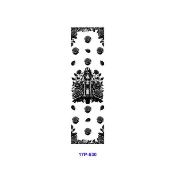oly-4a52eb98440c30d5d979ad5149d8f87d Wholesale 2/8/16pcs Gothic Motorcycle Lady Dark Rose Checkerboard Series UV DTF Pen and Bookmark Stickers
