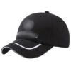 Wholesale Adjustable Black Cotton Baseball Cap with Embroidery Everyday Fashion Accessory