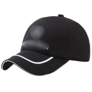 Wholesale Adjustable Black Cotton Baseball Cap with Embroidery Everyday Fashion Accessory