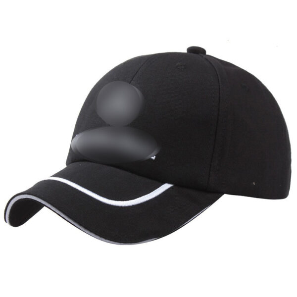 Wholesale Adjustable Black Cotton Baseball Cap with Embroidery Everyday Fashion Accessory
