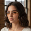 Wholesale Frameless Oval Sunglasses with Ring Detail for Travel Fashion Accessory