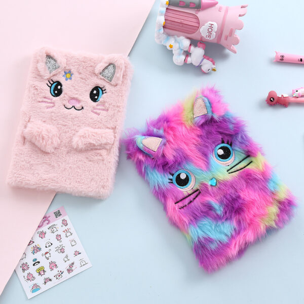 Wholesale Cute Embroidery Cartoon Notebook A5 Loose Leaf Paper Cover Stationery Gift for Children