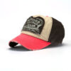 oly-4a786afc6b92707f80512400edc02684 Wholesale Korean Style Patchwork Baseball Cap Adjustable Retro Sunshade Hat Boutique Resale