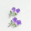 oly-4a7be6b7006a14b292b46e905e91f91c Wholesale Light Green Electroplated Alloy Tulip Beads, Hollow Cute Design for DIY Jewelry Making