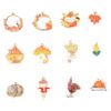 Wholesale Thanksgiving Fall DIY Keychain Pendant Zinc Alloy Pumpkin Design Bag Charm
