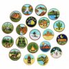 Wholesale Vintage Outdoor Embroidery Patch Set 20Pcs Camping Adventure Badge Trendy Fashion Accessory for Gift Giving