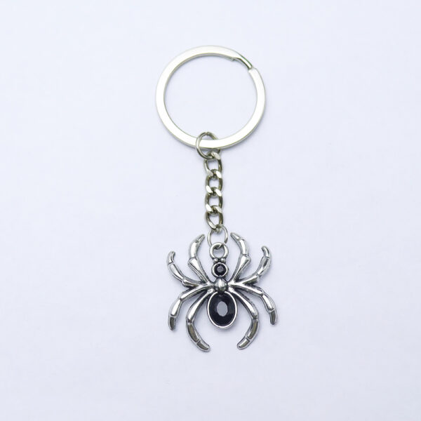 Wholesale Zinc Alloy Cartoon Spider Keychain Halloween Decorative Bag Charm Accessory