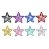 oly-4acf4cf666258bb4fb1086f2680a7974 Wholesale Trendy Five pointed Star Embroidered Patch Glitter Polyester Hot Melt Adhesive 8 Colors DIY Accessory for Shoes Hats Bags