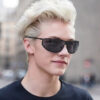 oly-4ad1374741e9e93d8cdd974e8df19294 Wholesale Chic Punk Oversized Sunglasses UV400 Black Frame Gray Lens Fashion Accessory