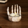 Wholesale Resin Skeleton Palm Ornament European Style Halloween Decoration for Home Desk