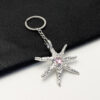 oly-4b2614fd6fdb45c41495aa0a6bd8495c Wholesale Trendy Irregular Starfish Heart Pendant Keychain Zinc Alloy Car Key Accessory
