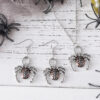 Wholesale Zinc Alloy Electroplated Gothic Spider Halloween Earring and Necklace Set Fashion Accessory